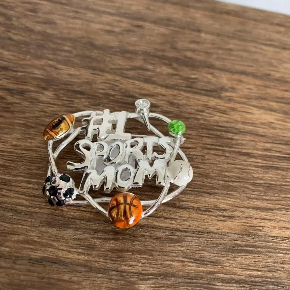 Brooch - #1 Sports Mom